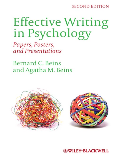 Bernard C. Beins作のEffective Writing in Psychologyの作品詳細 - 貸出可能